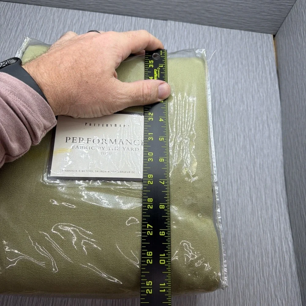 Pottery Barn Performance Upholstery Fabric By The Yard 5 Yards Green